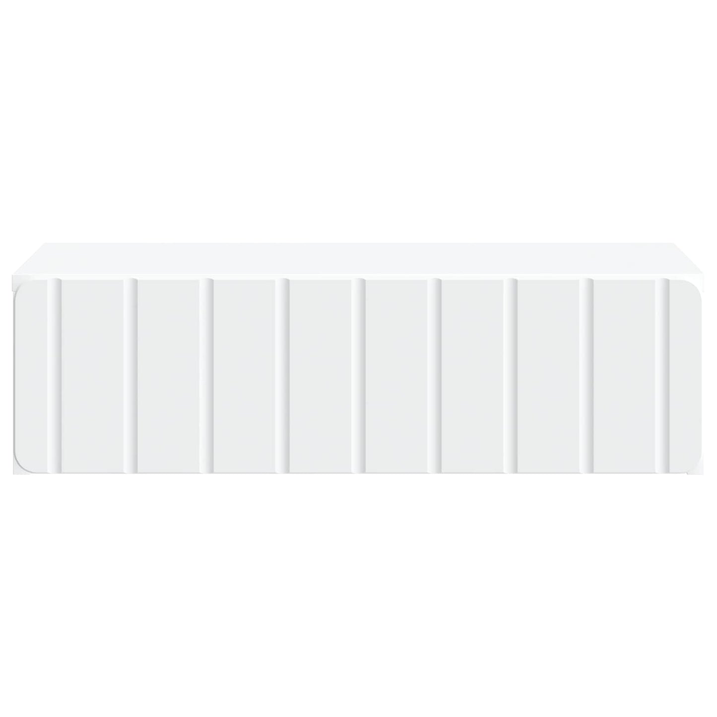 Tavolino da Parete Laterale Bianco 59 x 34,5 x 17 cm | homemem39