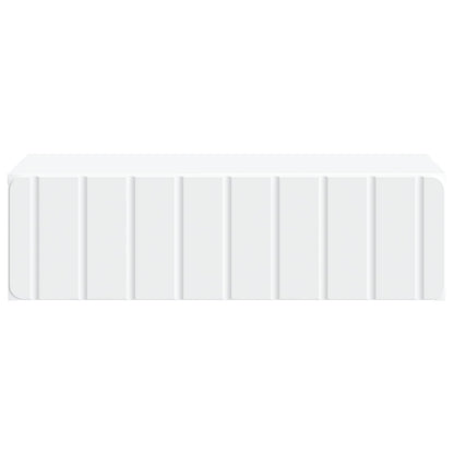 Tavolino da Parete Laterale Bianco 59 x 34,5 x 17 cm