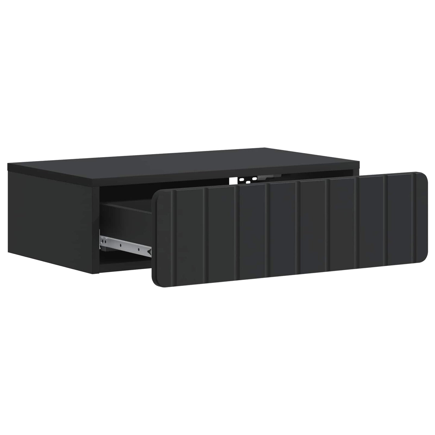 Tavolino da Parete Laterale Nero 59 x 34,5 x 17 cm | homemem39