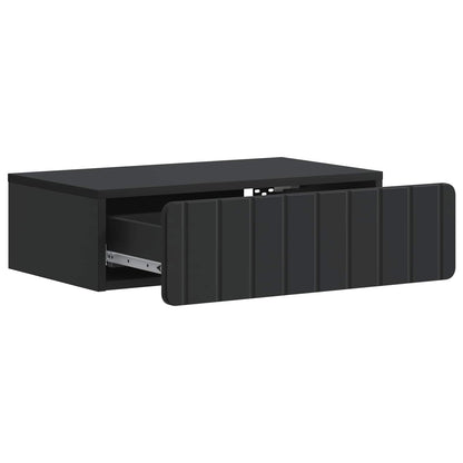 Tavolino da Parete Laterale Nero 59 x 34,5 x 17 cm | homemem39
