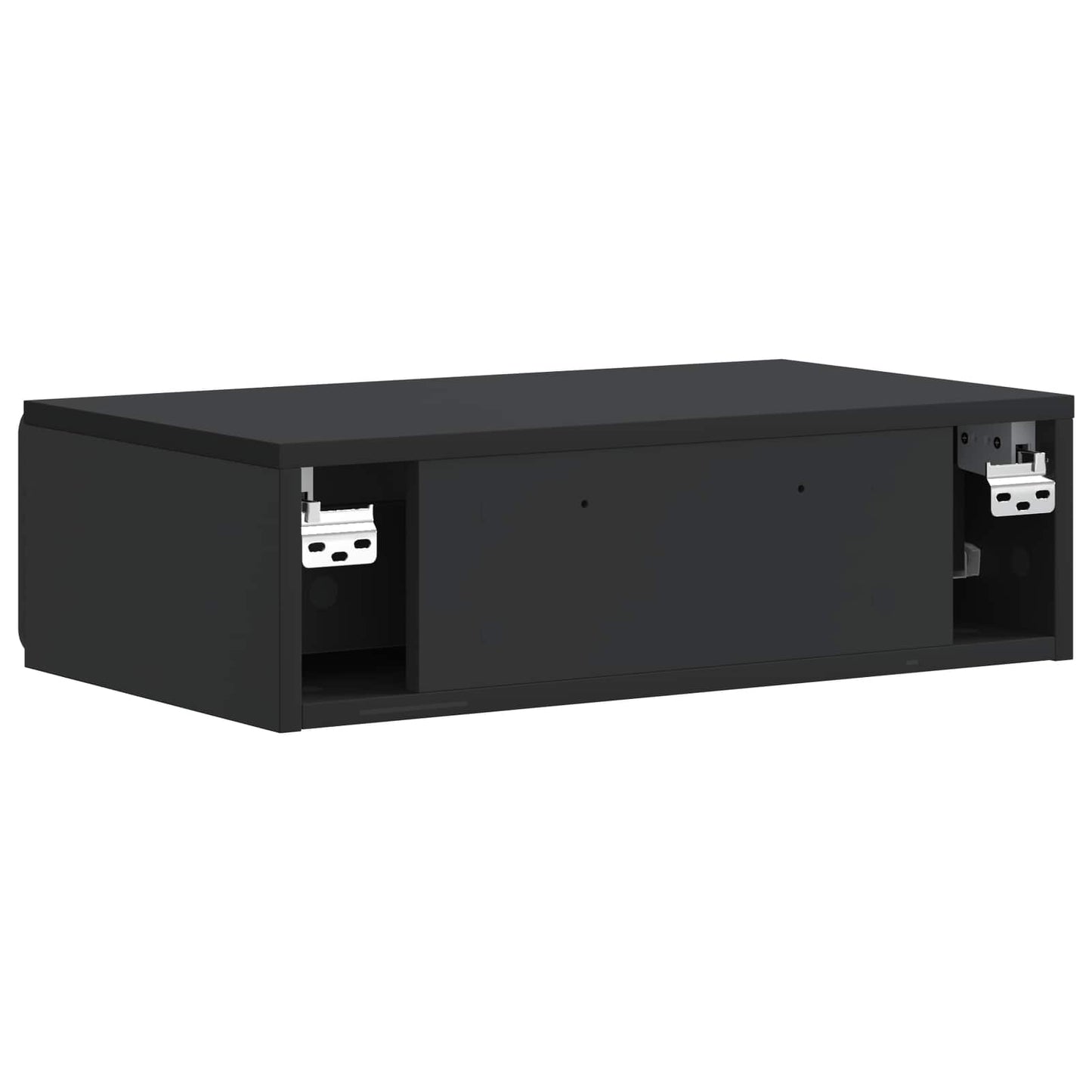 Tavolino da Parete Laterale Nero 59 x 34,5 x 17 cm | homemem39