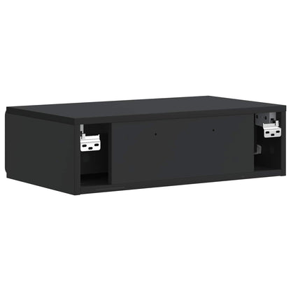 Tavolino da Parete Laterale Nero 59 x 34,5 x 17 cm | homemem39