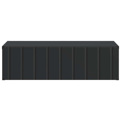 Tavolino da Parete Laterale Nero 59 x 34,5 x 17 cm
