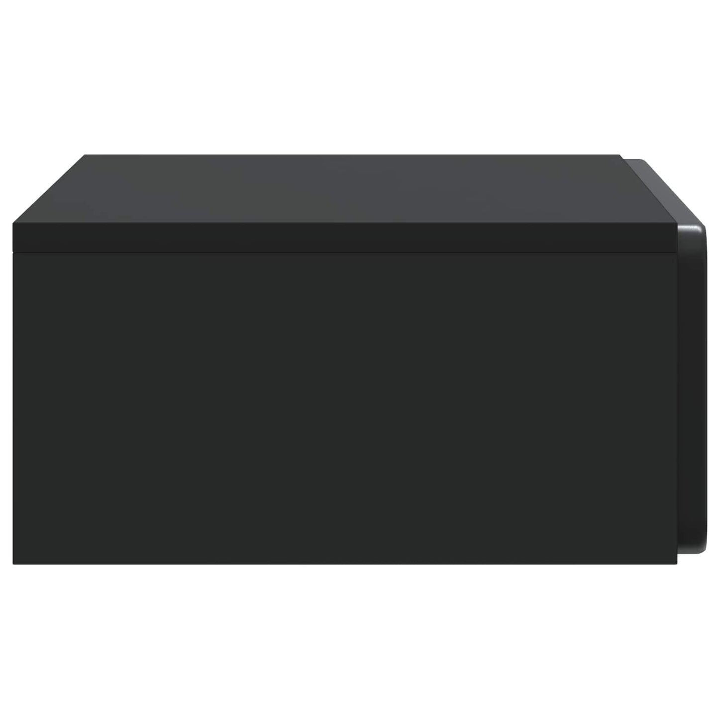 Tavolino da Parete Laterale Nero 59 x 34,5 x 17 cm | homemem39