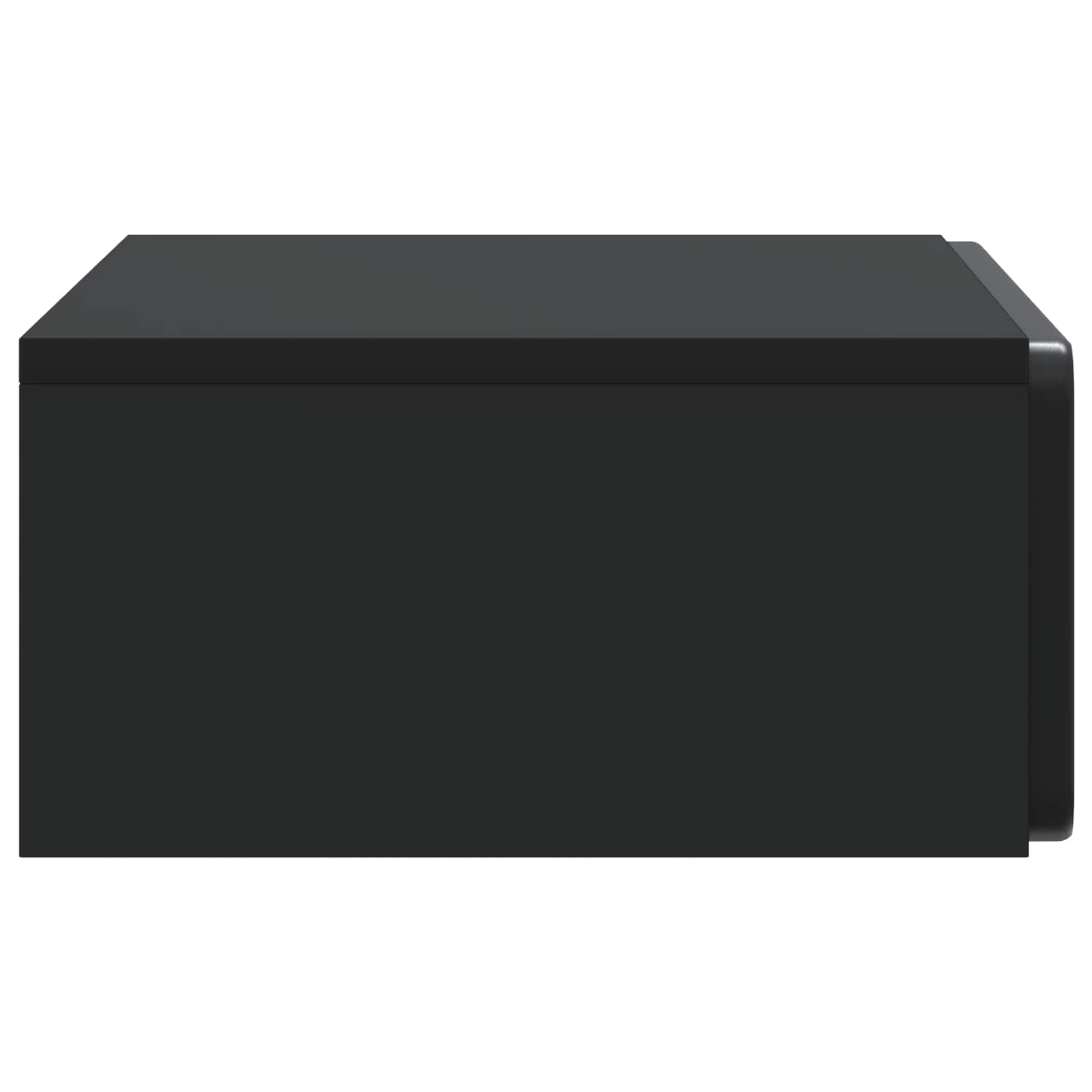 Tavolino da Parete Laterale Nero 59 x 34,5 x 17 cm | homemem39