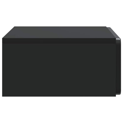 Tavolino da Parete Laterale Nero 59 x 34,5 x 17 cm