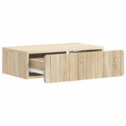 Tavolino da Parete Laterale Rovere Sonoma 59 x 34,5 x 17 cm | homemem39