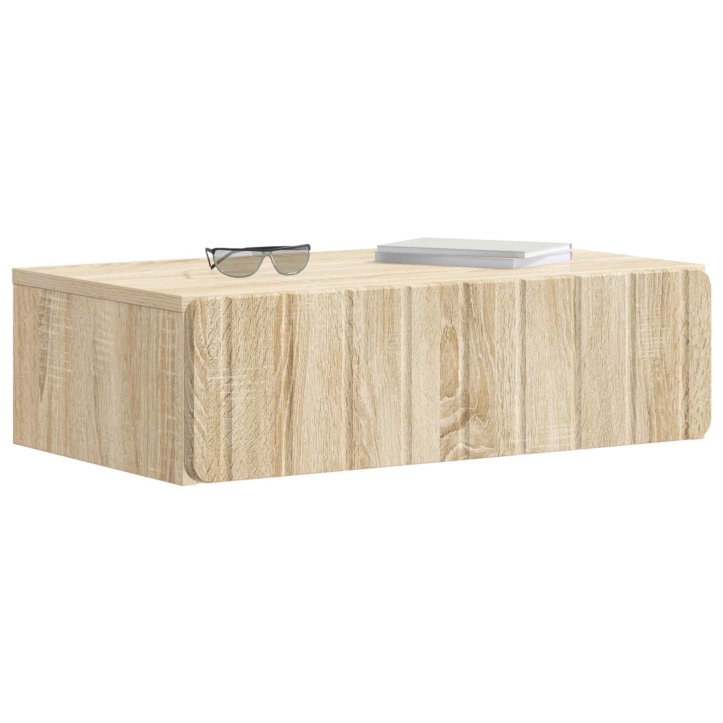 Tavolino da Parete Laterale Rovere Sonoma 59 x 34,5 x 17 cm | homemem39