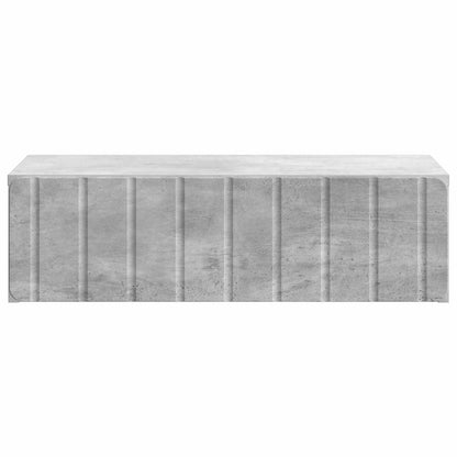 Tavolino da Parete Laterale Grigio Cemento 59 x 34,5 x 17 cm | homemem39