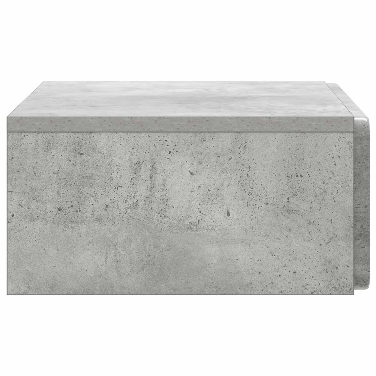 Tavolino da Parete Laterale Grigio Cemento 59 x 34,5 x 17 cm