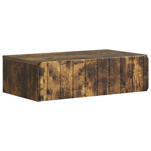 Tavolino da Parete Laterale Rovere Fumo 59 x 34,5 x 17 cm | homemem39