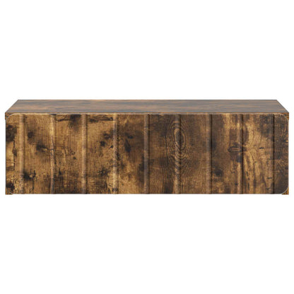 Tavolino da Parete Laterale Rovere Fumo 59 x 34,5 x 17 cm | homemem39