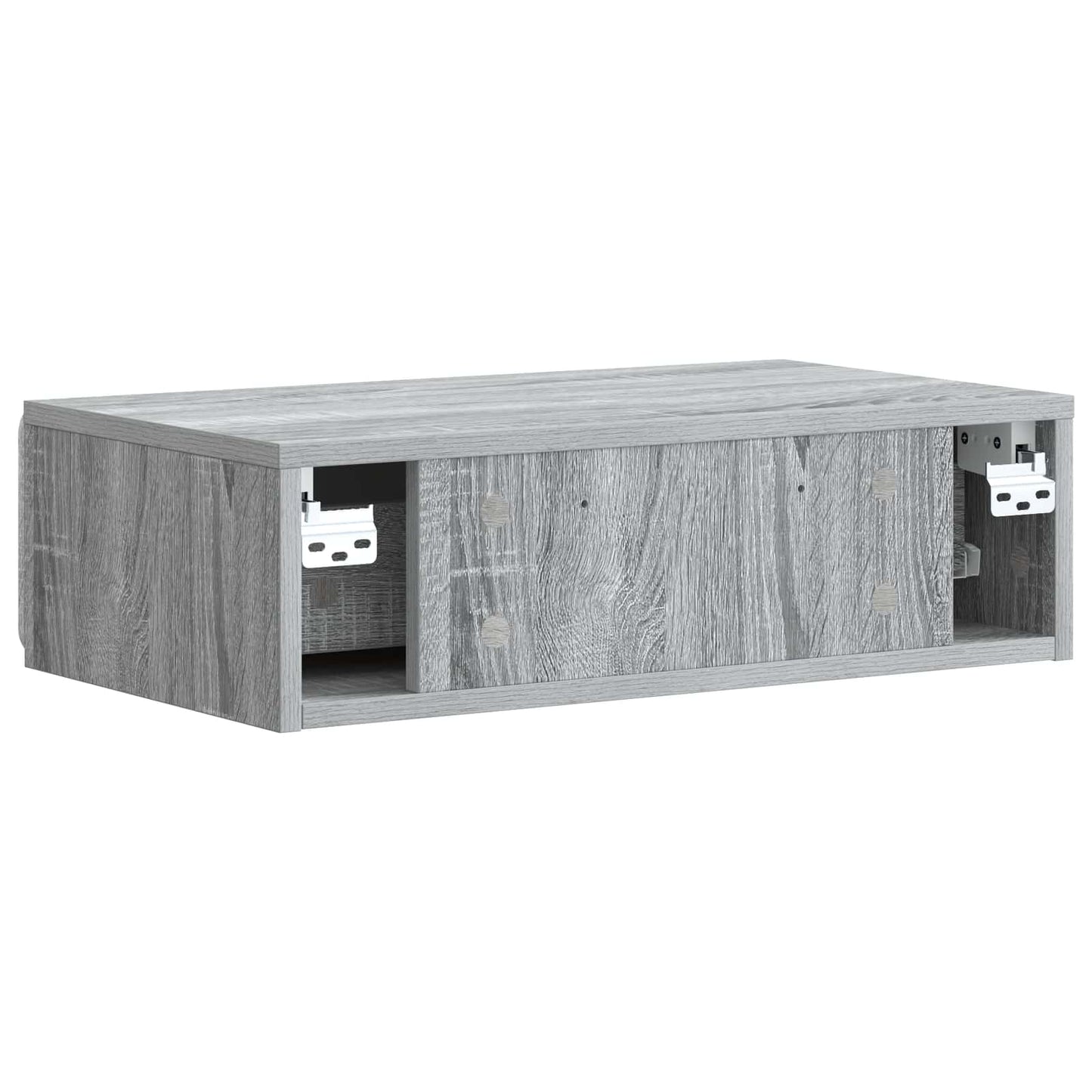 Tavolino da Parete Laterale Grigio Sonoma 59 x 34,5 x 17 cm | homemem39