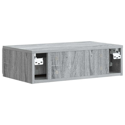 Tavolino da Parete Laterale Grigio Sonoma 59 x 34,5 x 17 cm | homemem39