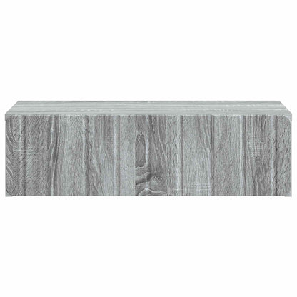 Tavolino da Parete Laterale Grigio Sonoma 59 x 34,5 x 17 cm | homemem39
