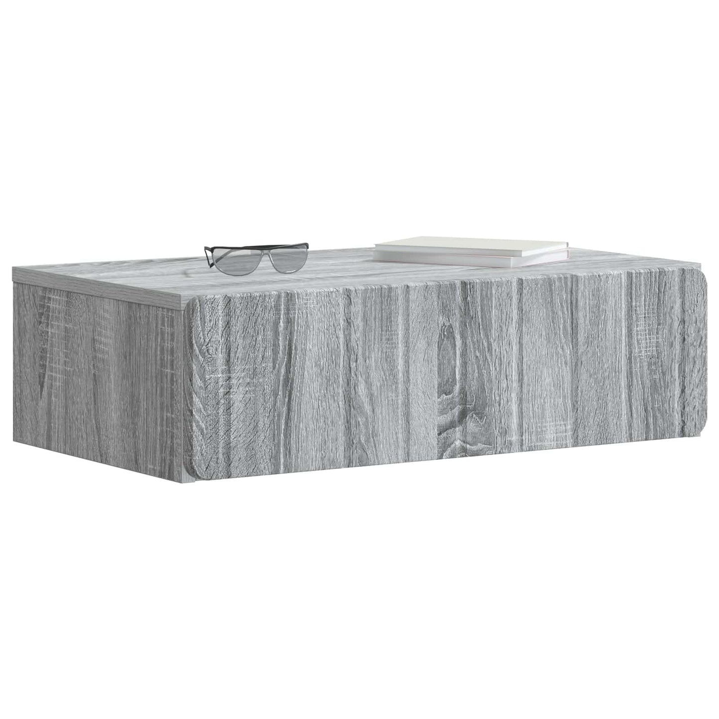 Tavolino da Parete Laterale Grigio Sonoma 59 x 34,5 x 17 cm | homemem39