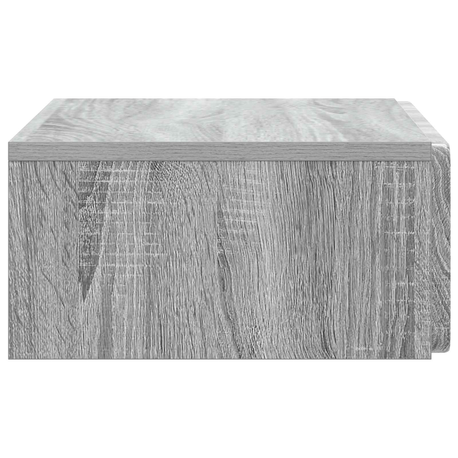 Tavolino da Parete Laterale Grigio Sonoma 59 x 34,5 x 17 cm | homemem39
