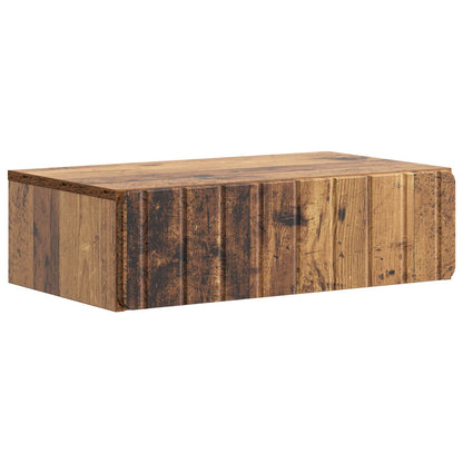 Tavolino da Parete Laterale Legno antico 59 x 34,5 x 17 cm