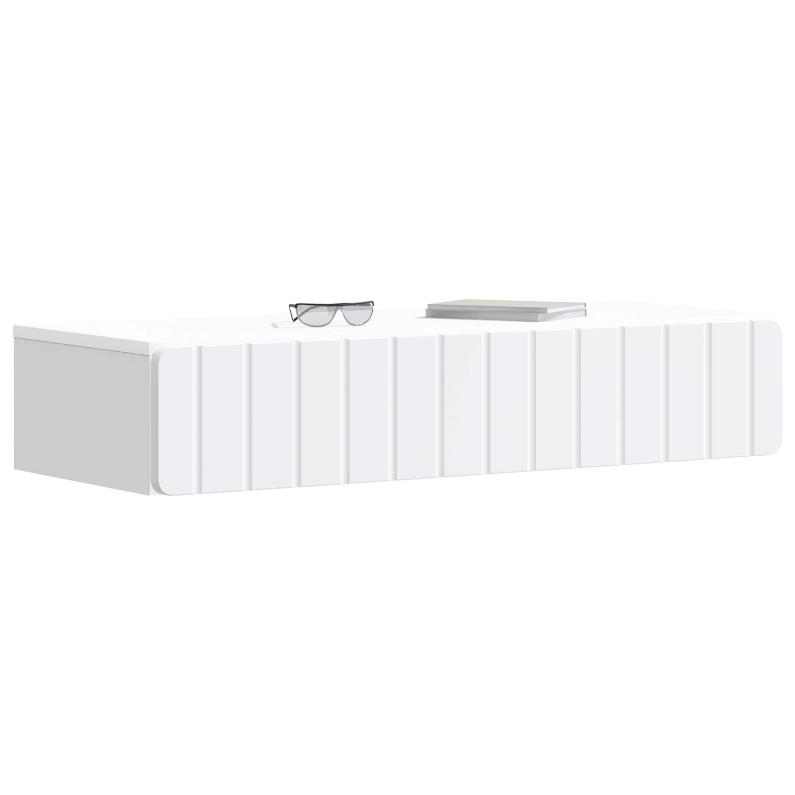 Tavolino da Parete Laterale Bianco 87,5 x 34,5 x 17 cm | homemem39