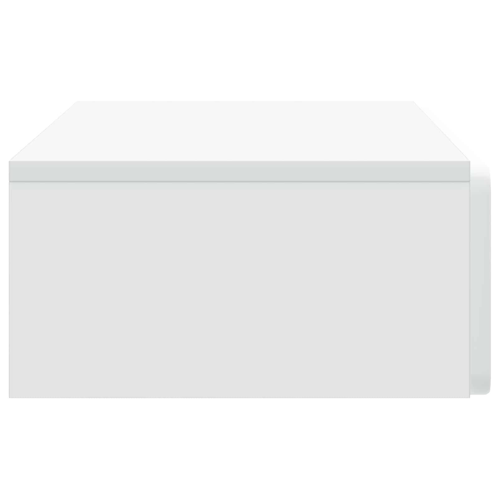 Tavolino da Parete Laterale Bianco 87,5 x 34,5 x 17 cm | homemem39