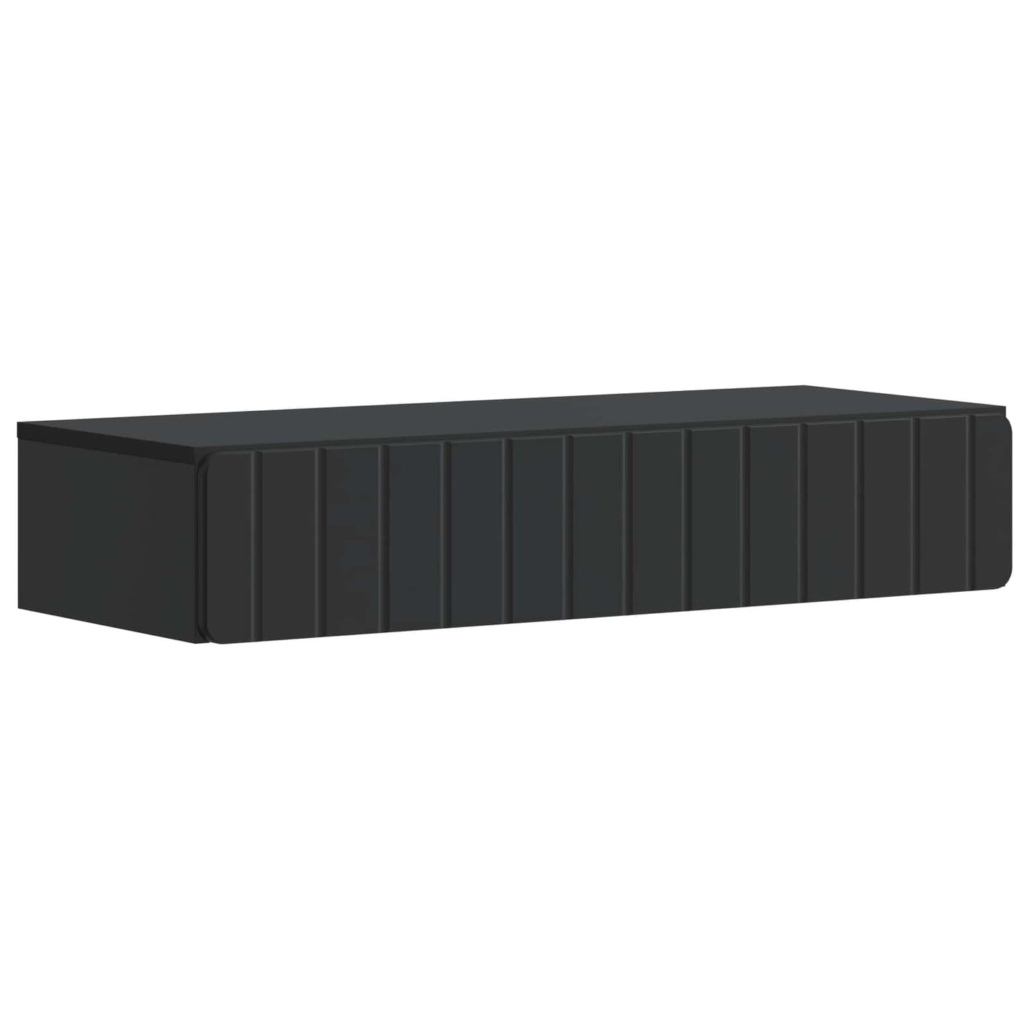 Tavolino da Parete Laterale Nero 87,5 x 34,5 x 17 cm | homemem39