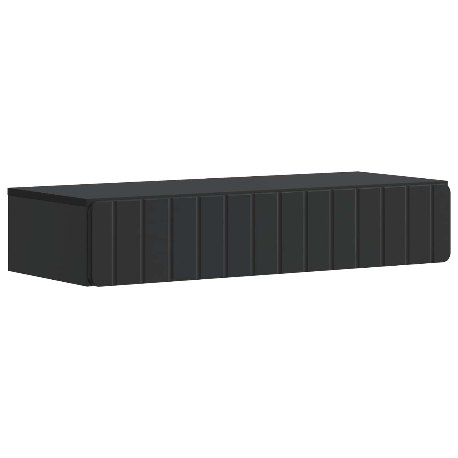 Tavolino da Parete Laterale Nero 87,5 x 34,5 x 17 cm | homemem39