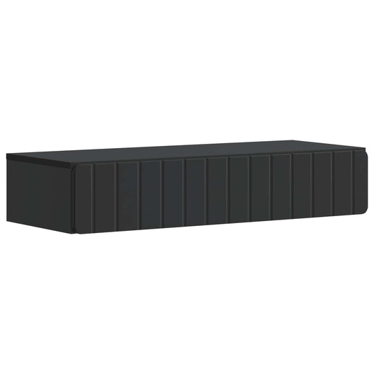 Tavolino da Parete Laterale Nero 87,5 x 34,5 x 17 cm | homemem39
