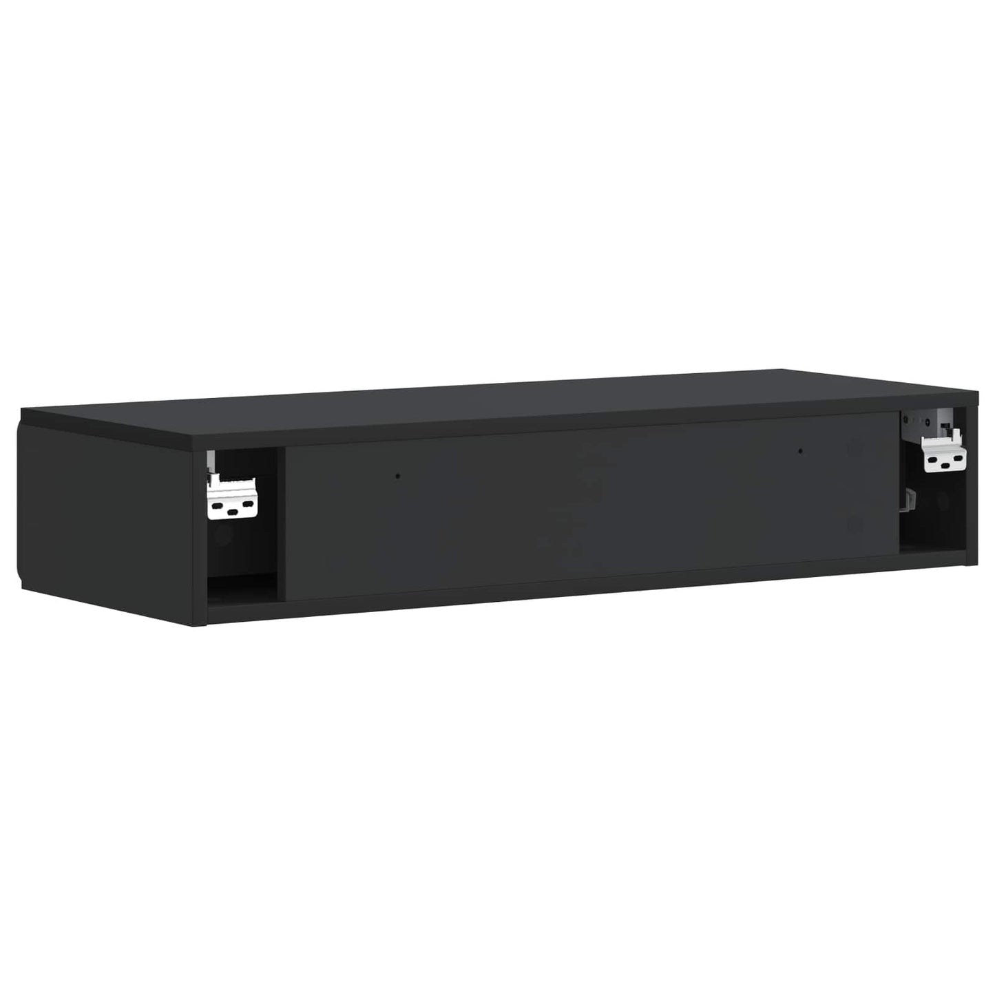 Tavolino da Parete Laterale Nero 87,5 x 34,5 x 17 cm | homemem39