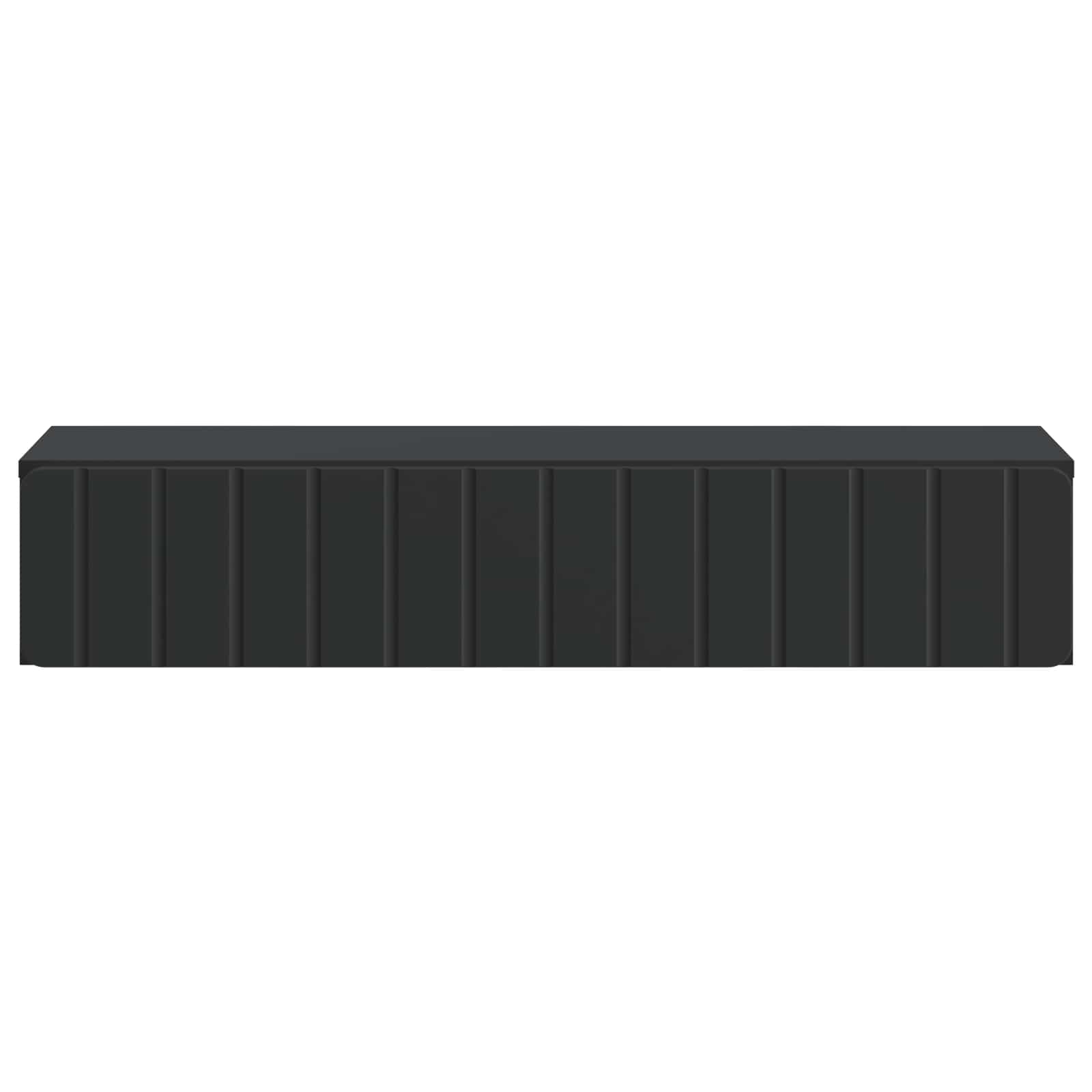 Tavolino da Parete Laterale Nero 87,5 x 34,5 x 17 cm | homemem39