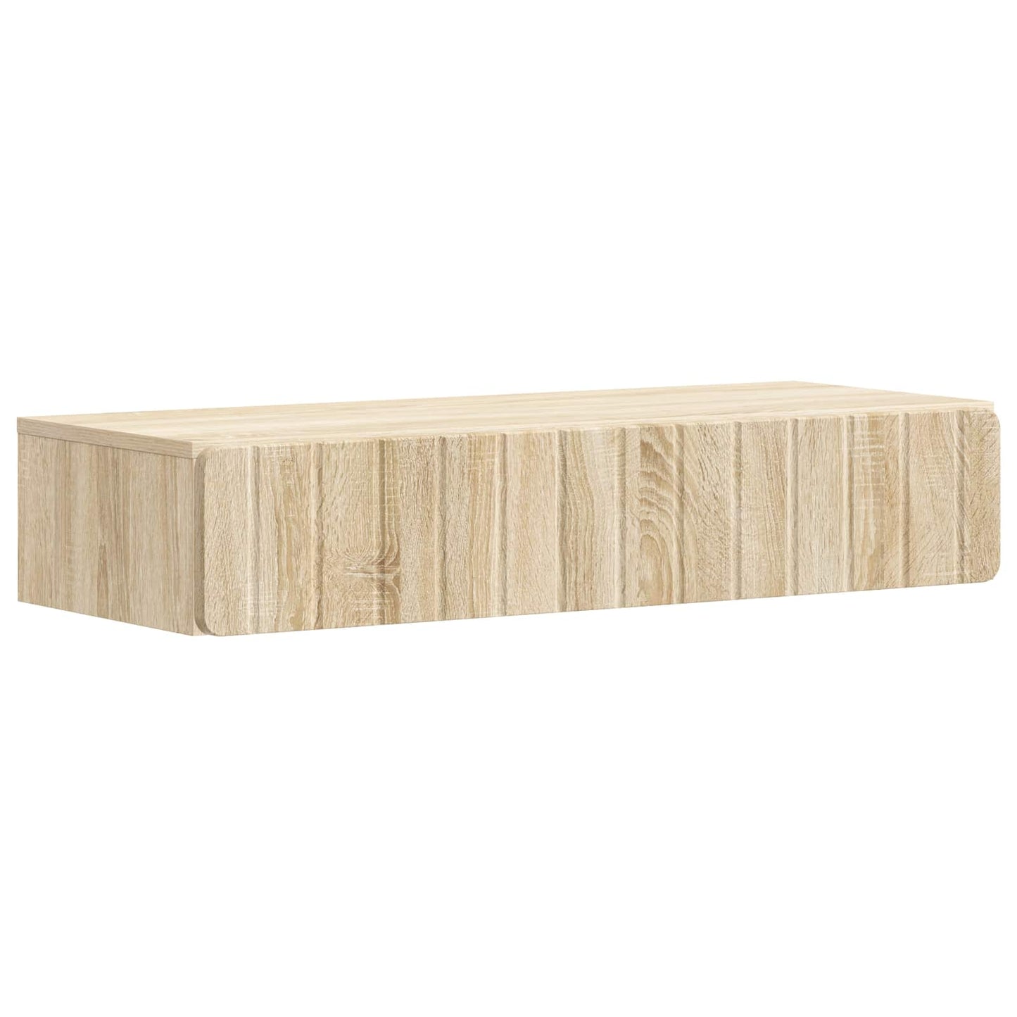 Tavolino da Parete Laterale Rovere Sonoma 87,5 x 34,5 x 17 cm