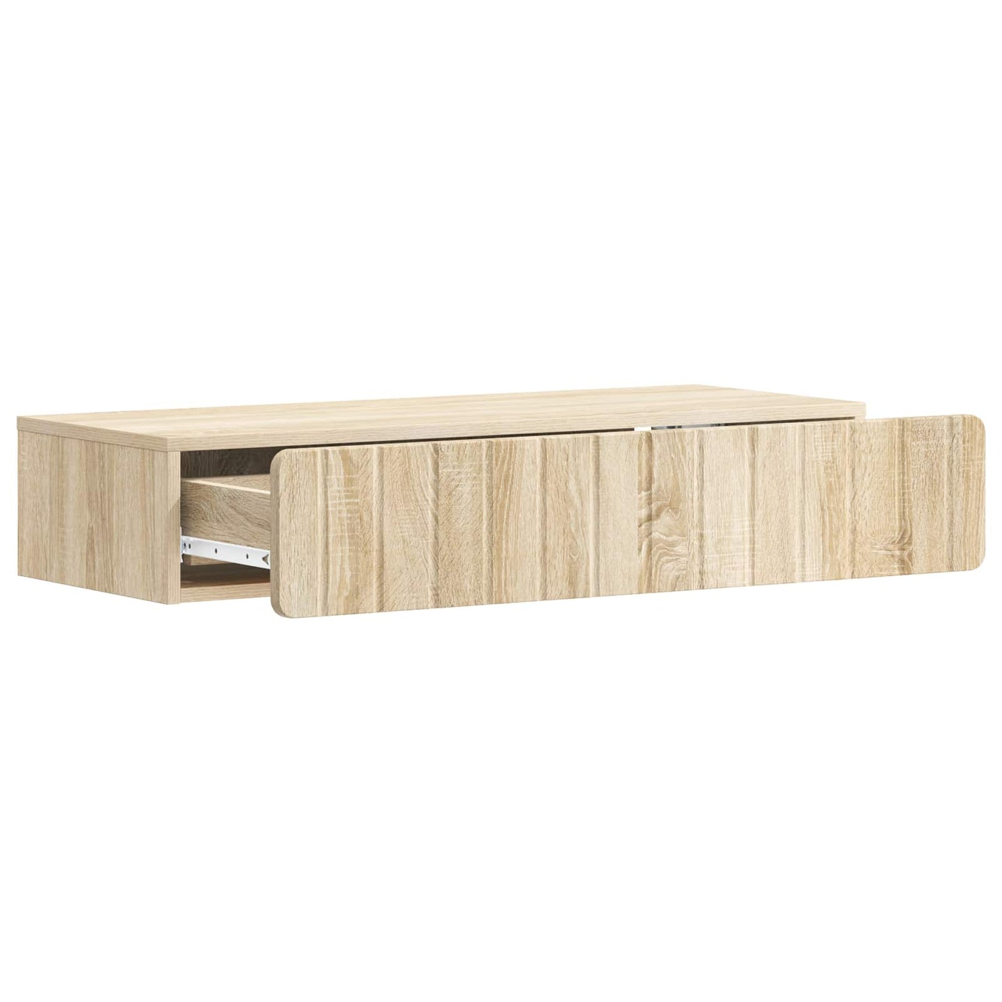 Tavolino da Parete Laterale Rovere Sonoma 87,5 x 34,5 x 17 cm