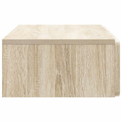 Tavolino da Parete Laterale Rovere Sonoma 87,5 x 34,5 x 17 cm