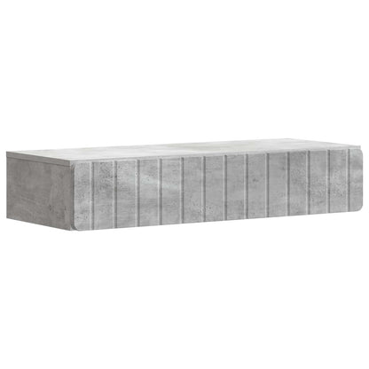 Tavolino da Parete Laterale Grigio Cemento 87,5 x 34,5 x 17 cm | homemem39