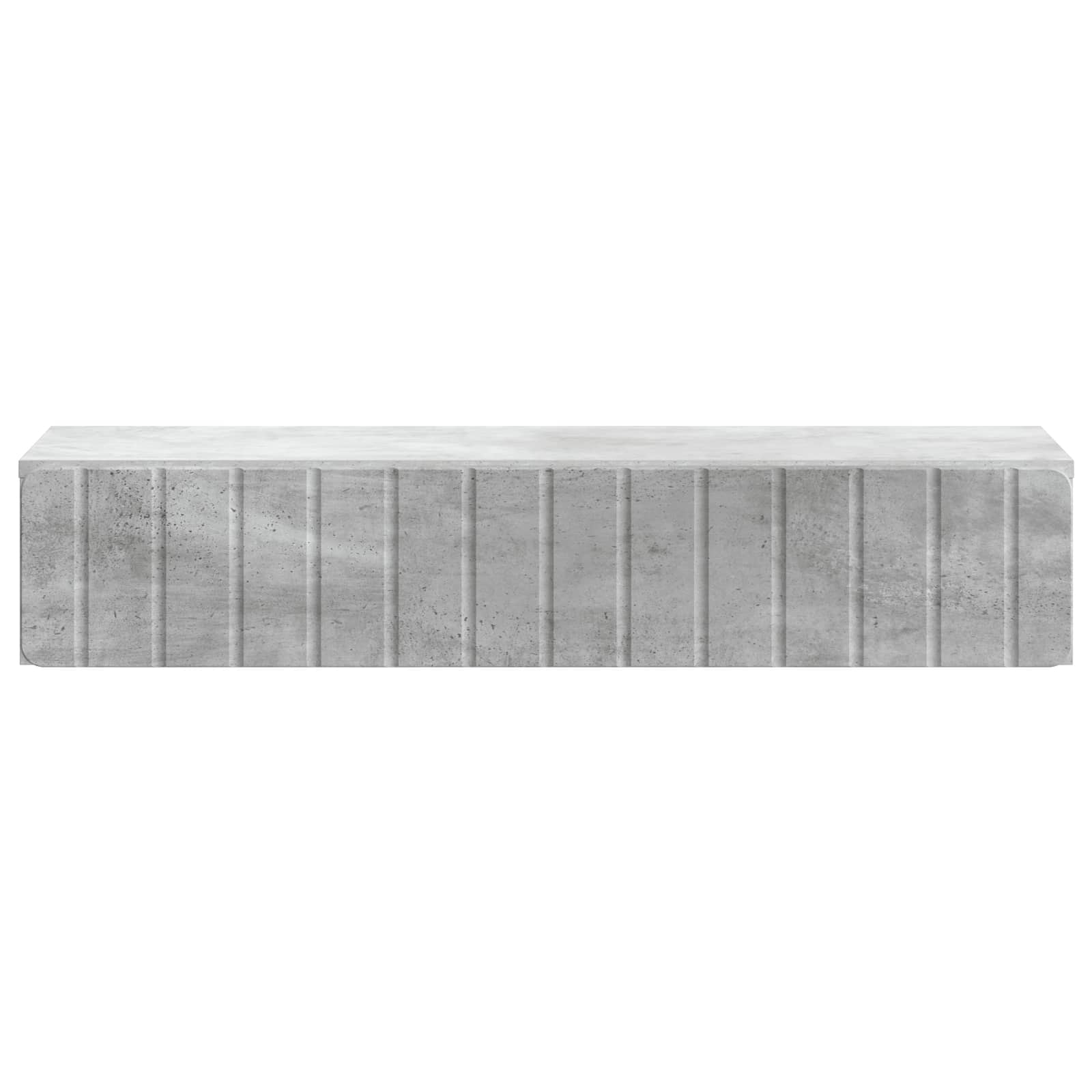 Tavolino da Parete Laterale Grigio Cemento 87,5 x 34,5 x 17 cm | homemem39
