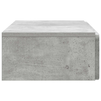 Tavolino da Parete Laterale Grigio Cemento 87,5 x 34,5 x 17 cm | homemem39