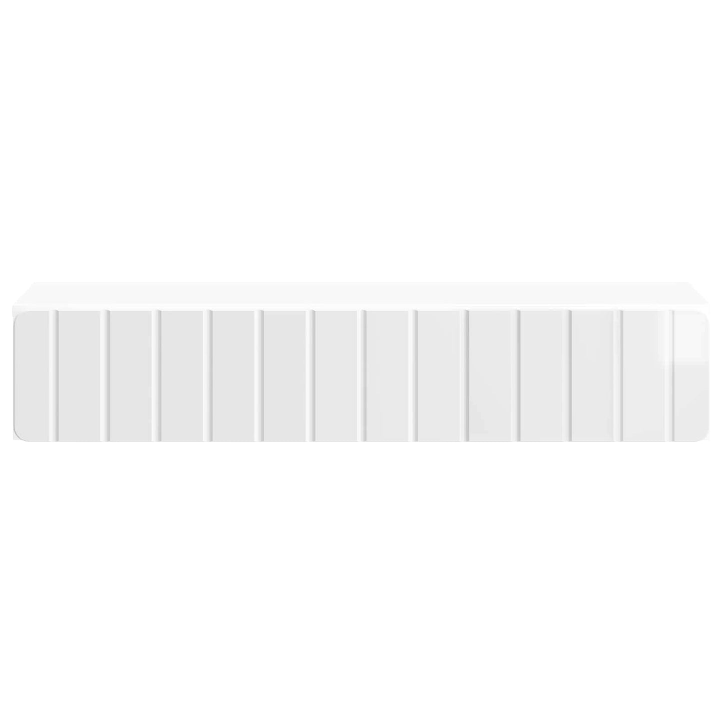 Tavolino da Parete Laterale Bianco Lucido 87,5 x 34,5 x 17 cm | homemem39