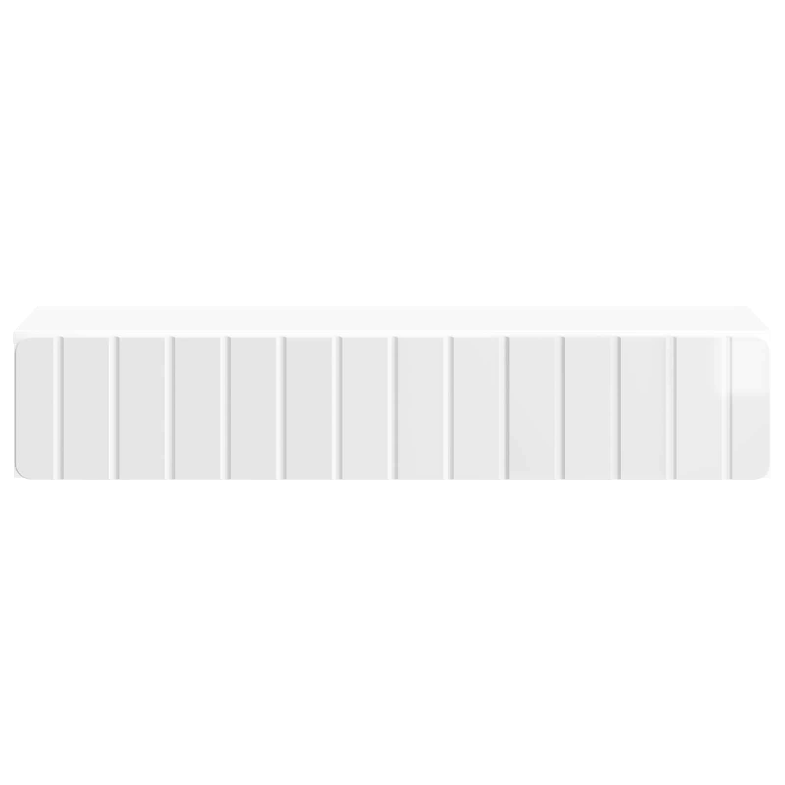 Tavolino da Parete Laterale Bianco Lucido 87,5 x 34,5 x 17 cm | homemem39