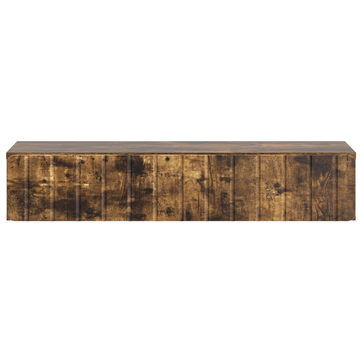 Tavolino da Parete Laterale Rovere Fumo 87,5 x 34,5 x 17 cm