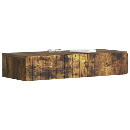 Tavolino da Parete Laterale Rovere Fumo 87,5 x 34,5 x 17 cm | homemem39