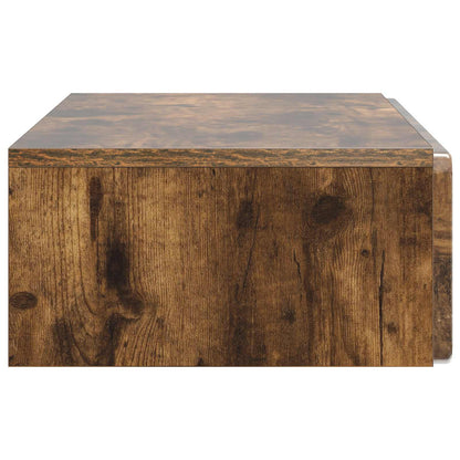 Tavolino da Parete Laterale Rovere Fumo 87,5 x 34,5 x 17 cm | homemem39