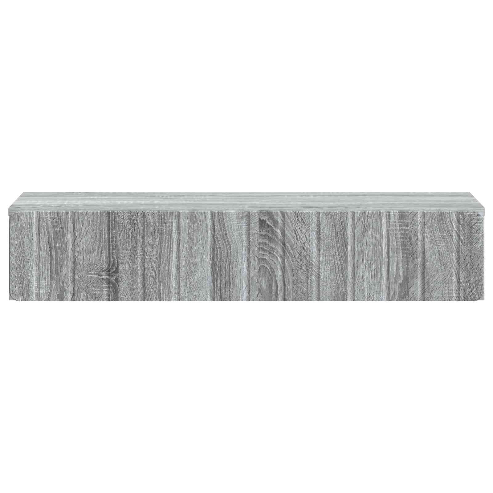 Tavolino da Parete Laterale Grigio Sonoma 87,5 x 34,5 x 17 cm | homemem39