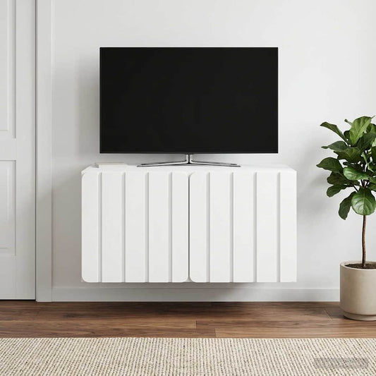 Mobile Porta TV da Muro 59,5 x 41 x 30 cm Bianco | homemem39