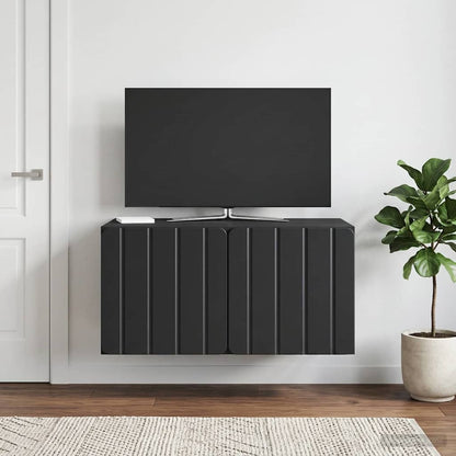 Mobile Porta TV da Muro 59,5 x 41 x 30 cm Nero