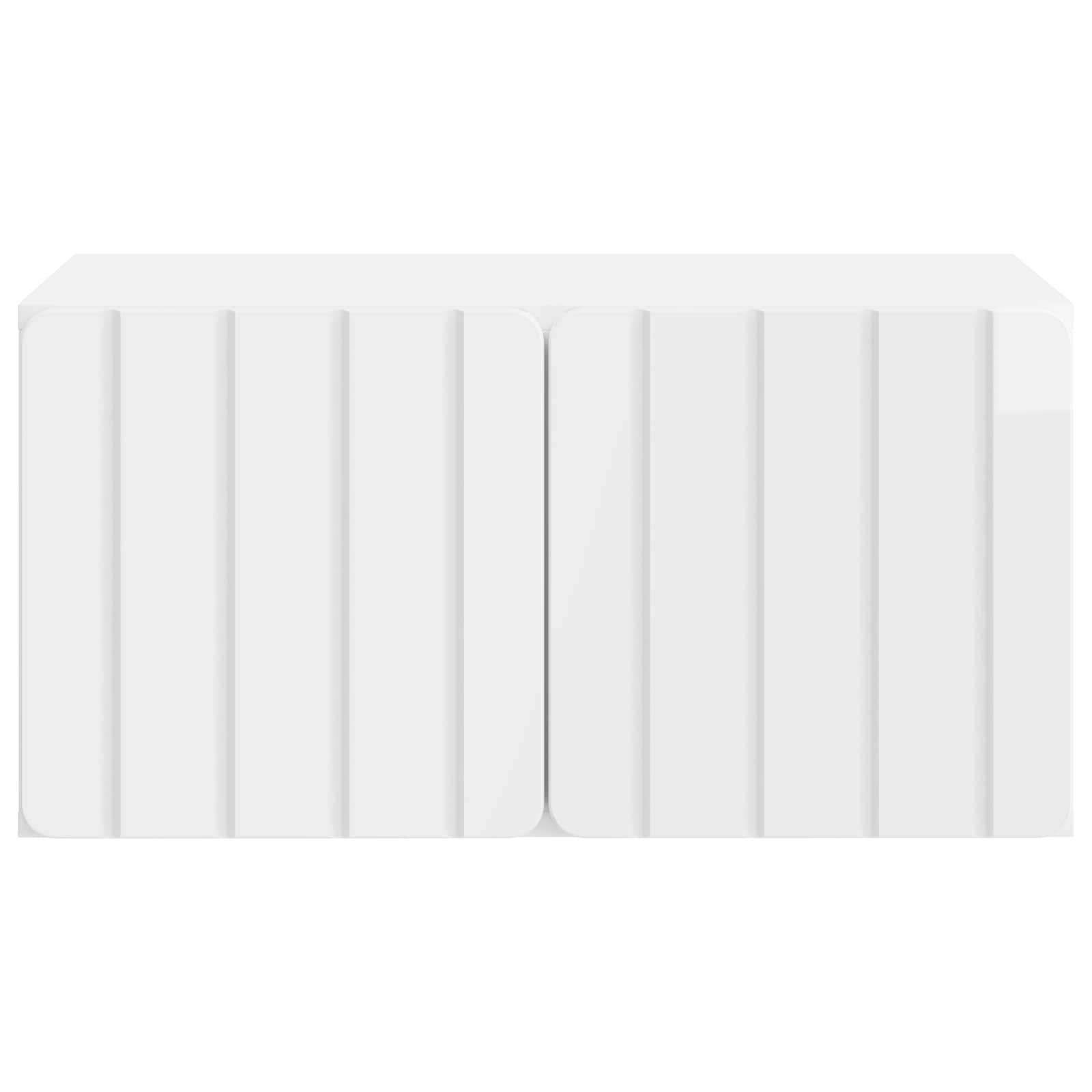 Mobile Porta TV da Muro Bianco Lucido 59,5 x 41 x 30 cm | homemem39