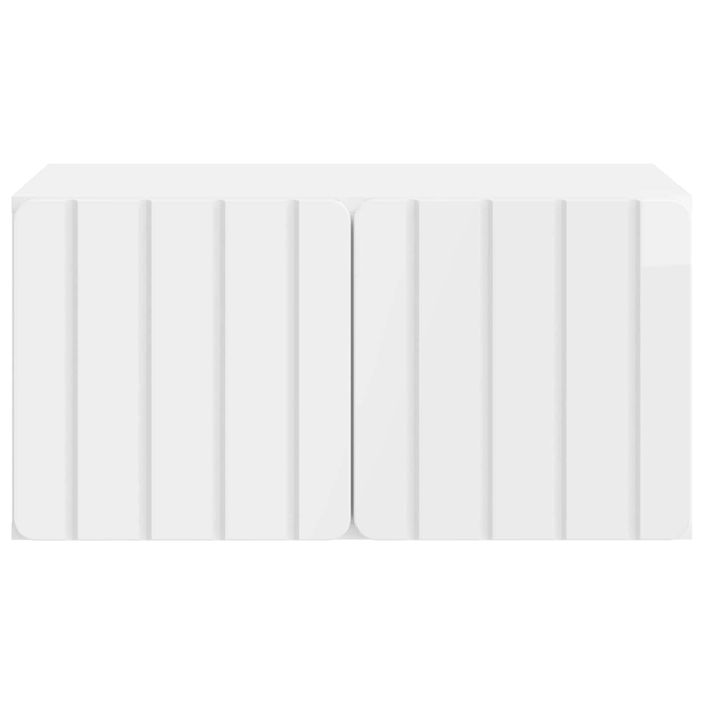 Mobile Porta TV da Muro 59,5 x 41 x 30 cm Bianco Lucido