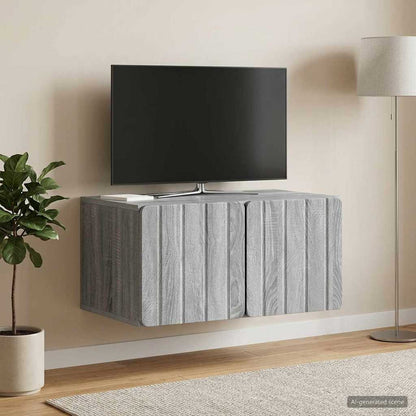 Mobile Porta TV da Muro Grigio Sonoma 59,5 x 41 x 30 cm