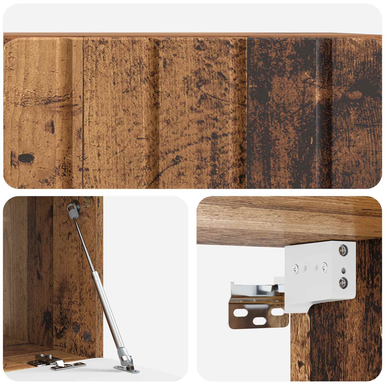 Mobile Porta TV da Muro Legno antico 59,5 x 41 x 30 cm | homemem39