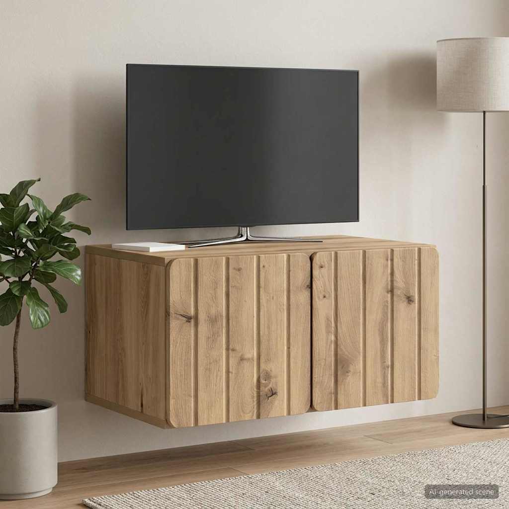 Mobile Porta TV da Muro 59,5 x 41 x 30 cm Rovere Artigianale