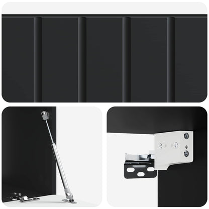 Mobile Porta TV da Muro 78,5 x 41 x 30 cm Nero