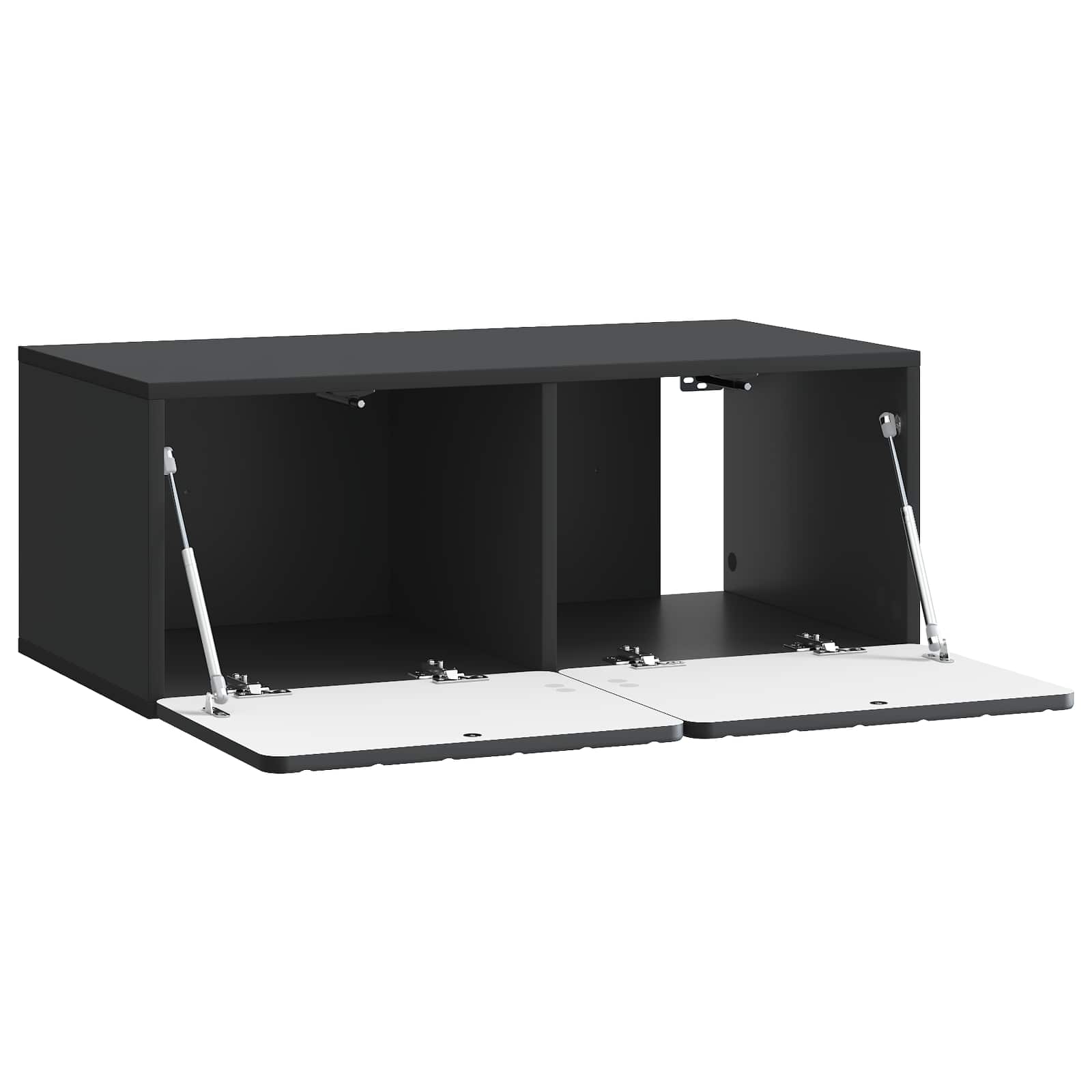 Mobile Porta TV da Muro Nero 78,5 x 41 x 30 cm | homemem39